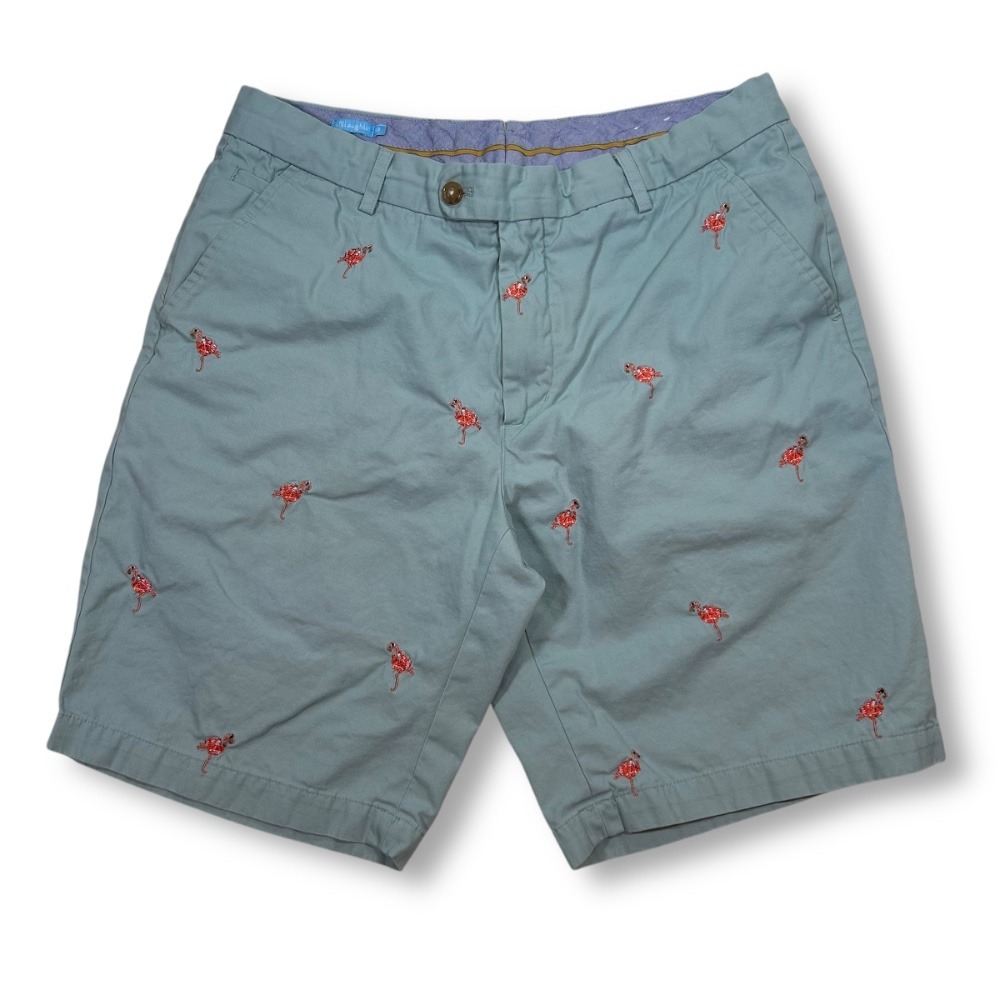 J McLaughlin Flamingo Embroidered‎ Chino Shorts Casual Summer Mens 33